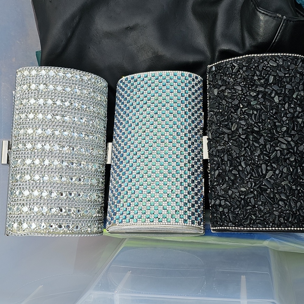 Elegant Silver Clutch Bag